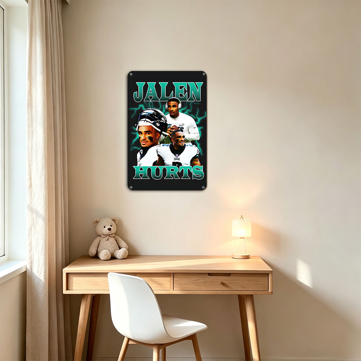 Jalen Hurts: Philadelphia Eagles Quarterback in Action - painting