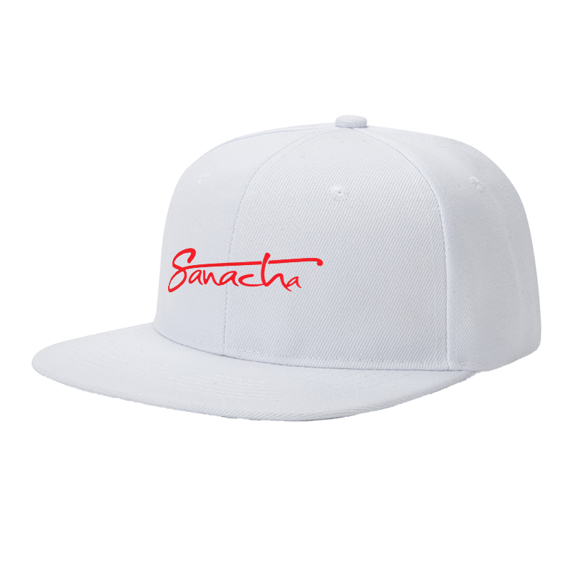 Flat Brim Baseball Cap Sanacha Signature Logo Print Streetwear Underground Skate Style for Basketball Court Skate Park Urban Lifestyle Hip Hop Riders and Streetwear Enthusiasts