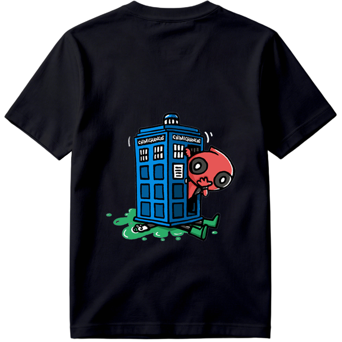 Rick and Morty Meets Doctor Who: Chimichangas TARDIS - Tee