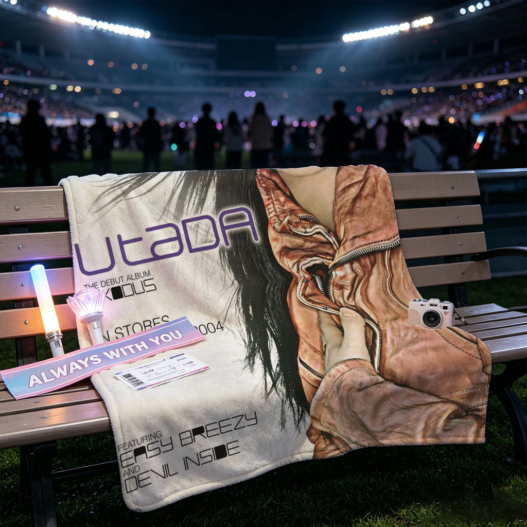 Utada Hikaru on Album Cover for Exodus Debut Release in 2004 - Blankets
