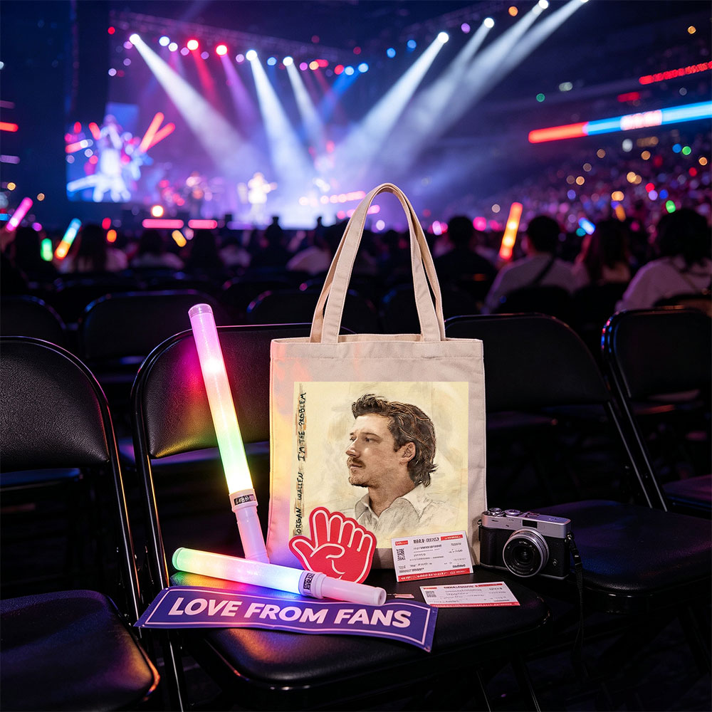 Morgan Wallen I'm the Problem Album Cover Art Portrait - Canvas tote bags