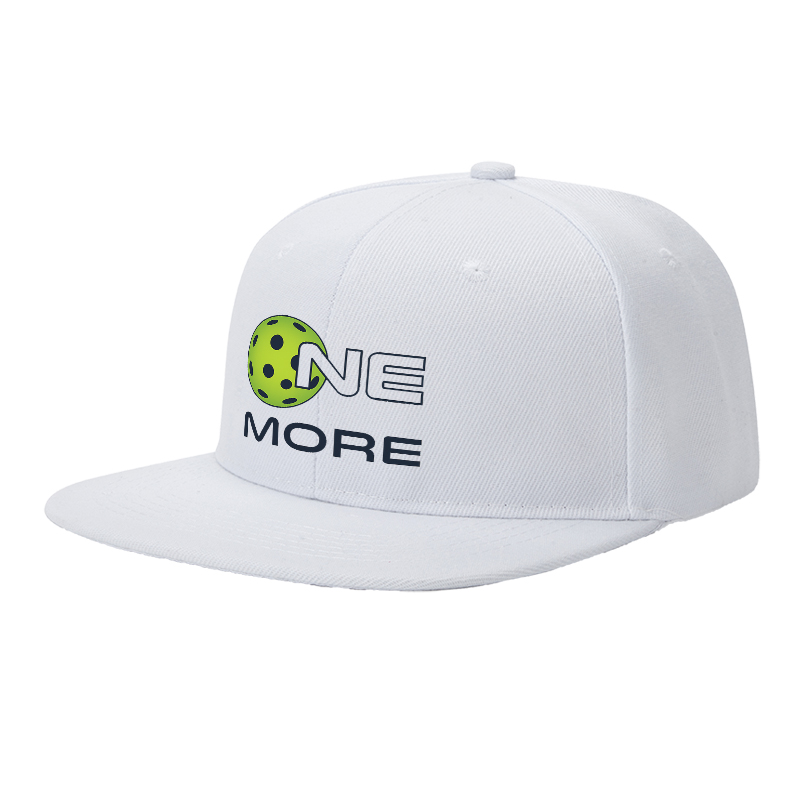 Flat Brim Baseball Cap One More Dotted Globe Logo Streetwear Underground Skate Style for Basketball Court Skate Park Urban Riders and Rap Artists