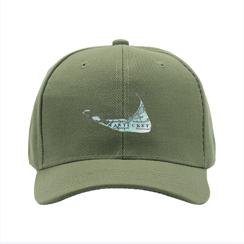 1pc New Baseball Cap with Nantucket Island Print and Text Design Unisex Adjustable Hat for Outdoor Activities Travel and Casual Wear Suitable for Adults and Teens