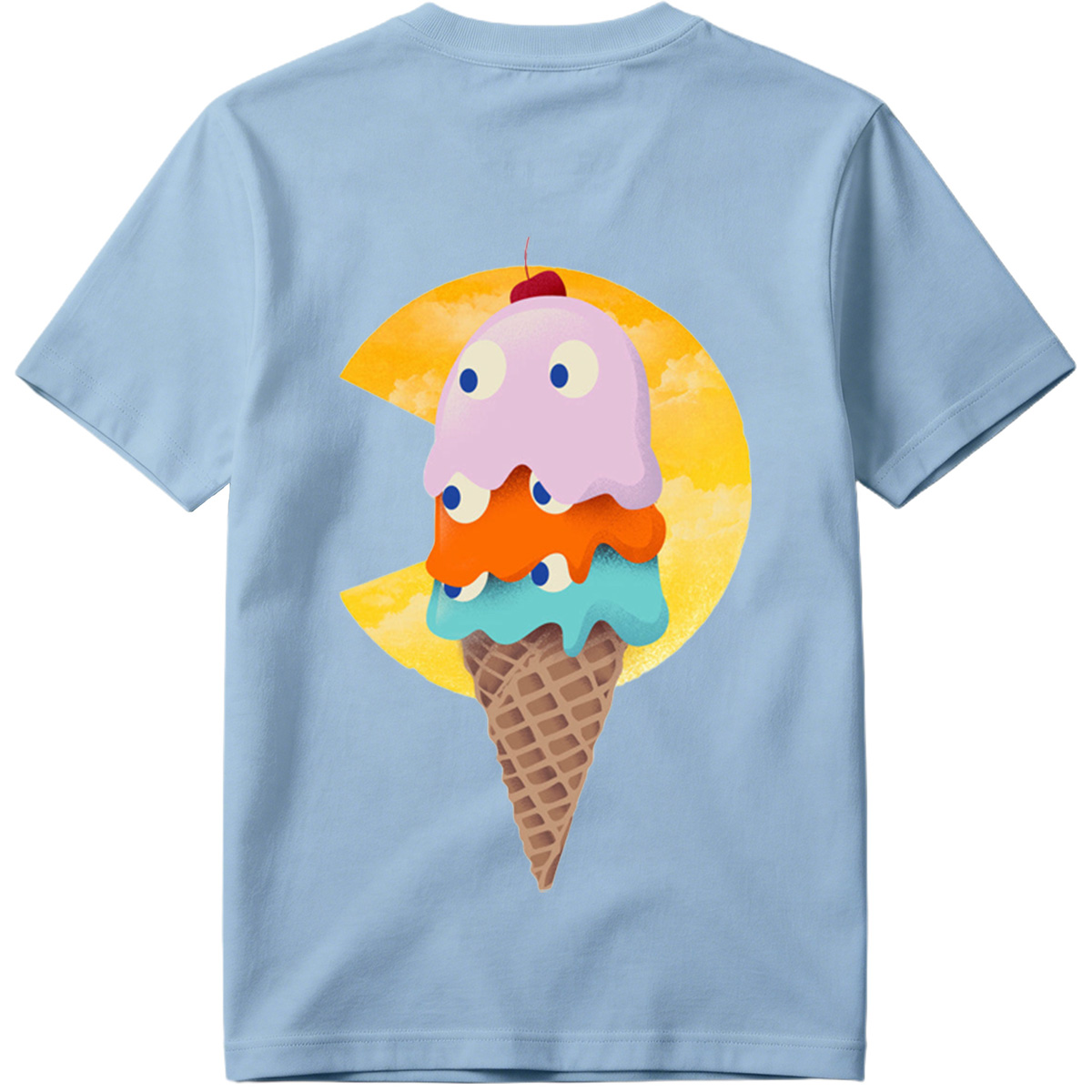 Pac-Man Ice Cream Cone - Tee