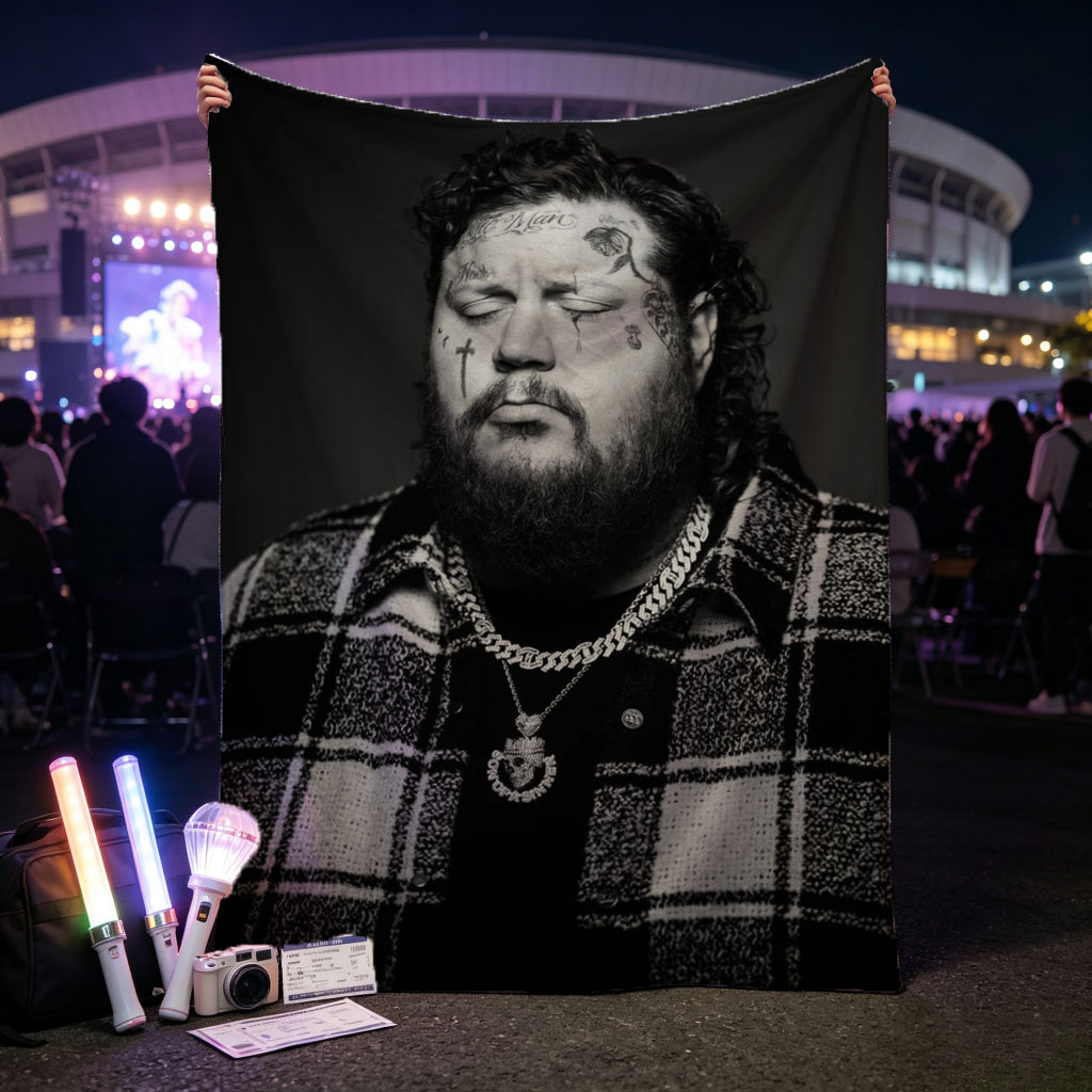 Action Bronson in a Powerful Portrait with Facial Tattoos and Bold Jewelry - Blankets