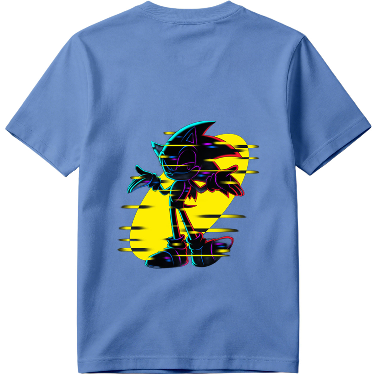 Sonic the Hedgehog: Neon Glitch Art - Tee