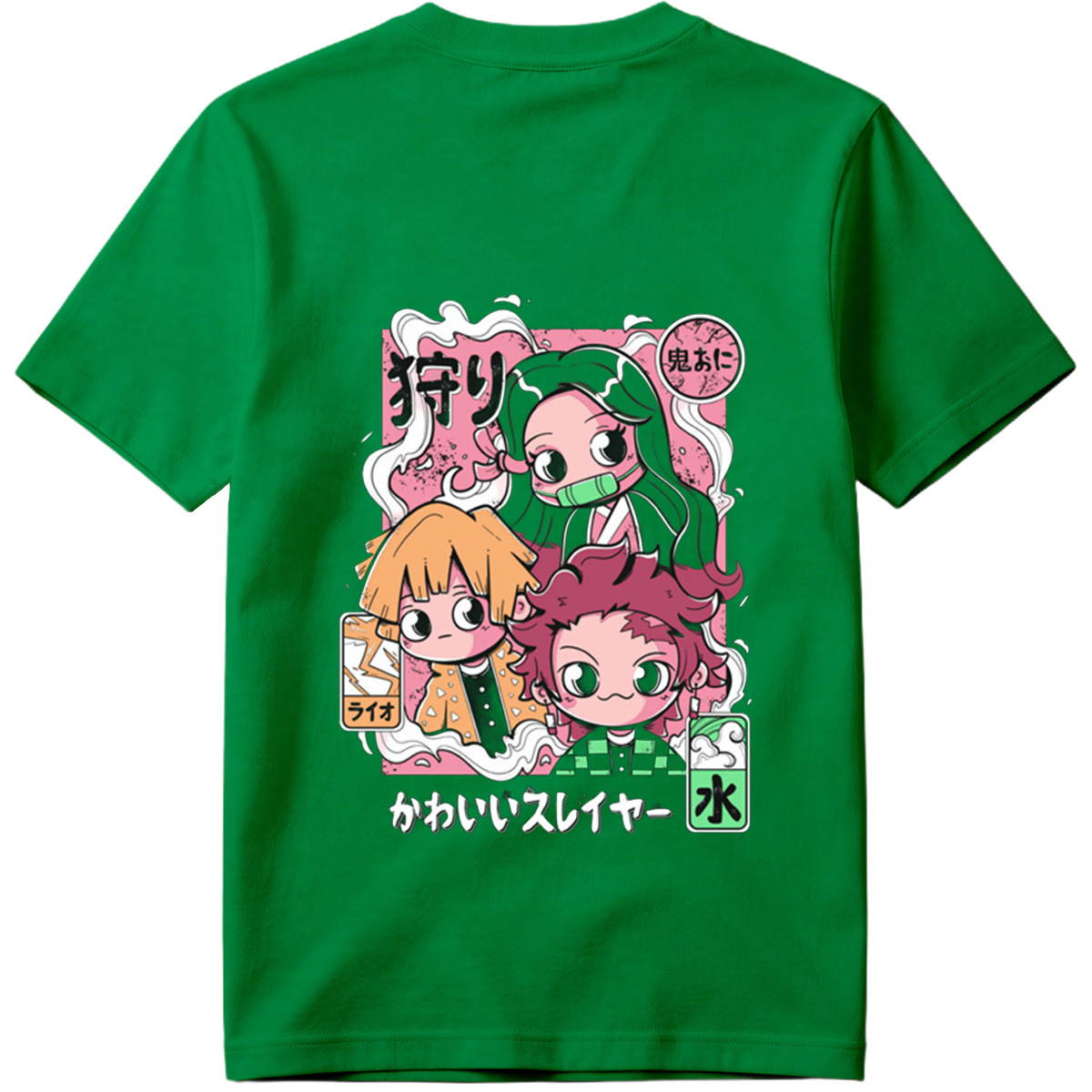 Cute Slayer: Nezuko, Zenitsu, and Tanjiro - Tee