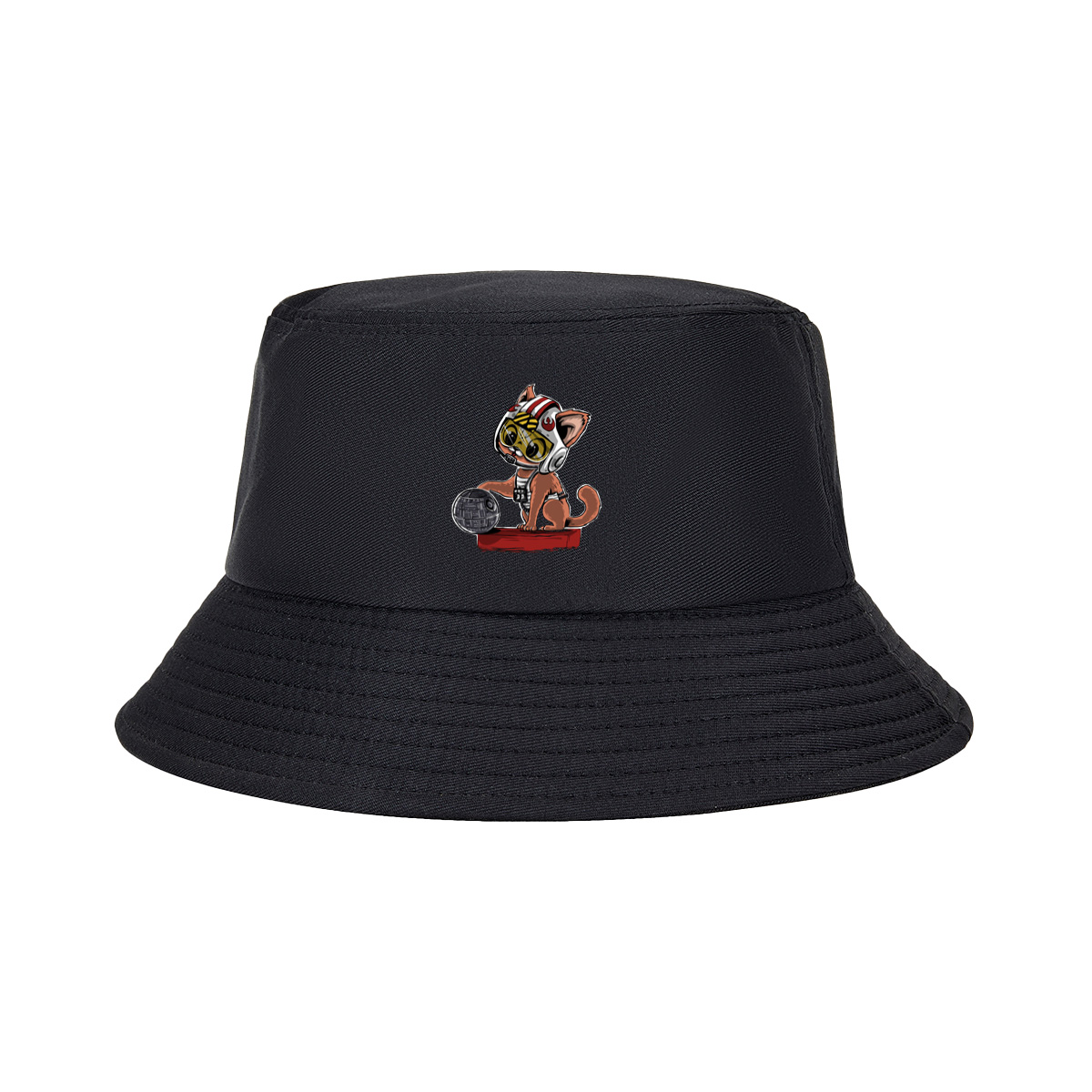 Star Wars Cat Pilot with Death Star - Fisherman's Hat