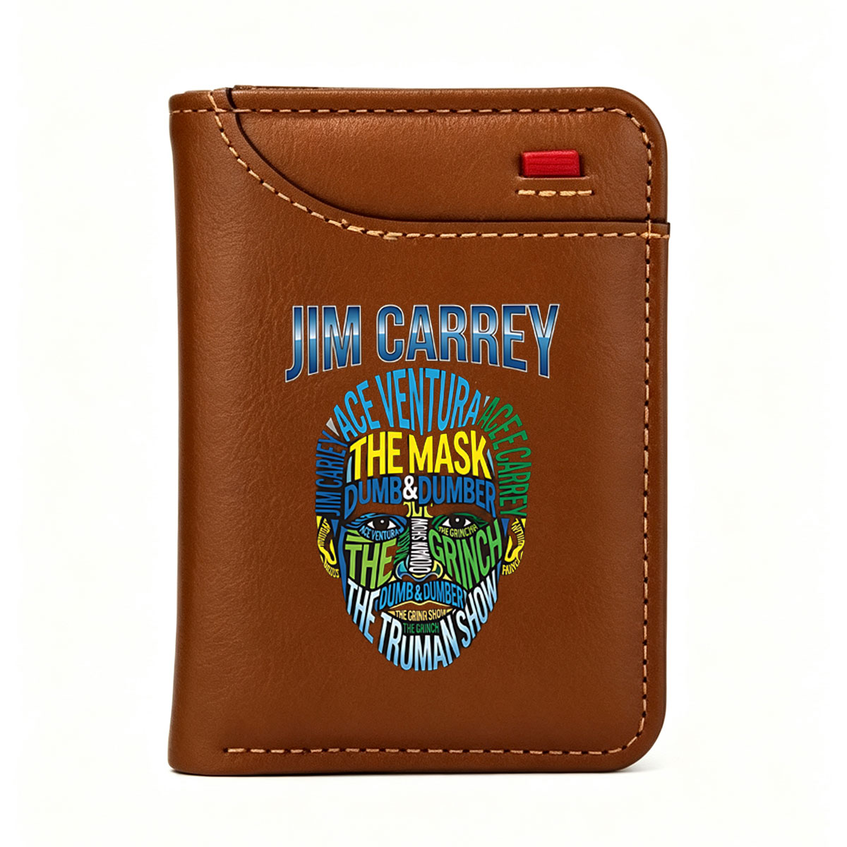 Jim Carrey: Ace Ventura, The Mask, Dumb & Dumber, The Grinch, The Truman Show - Vertical Style Wallet
