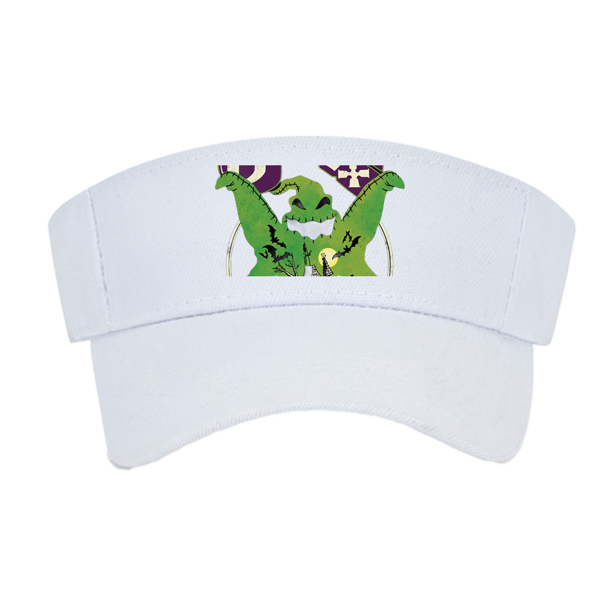 Boogie: Green Monster with Spooky Castle and Bats -  Visor cap