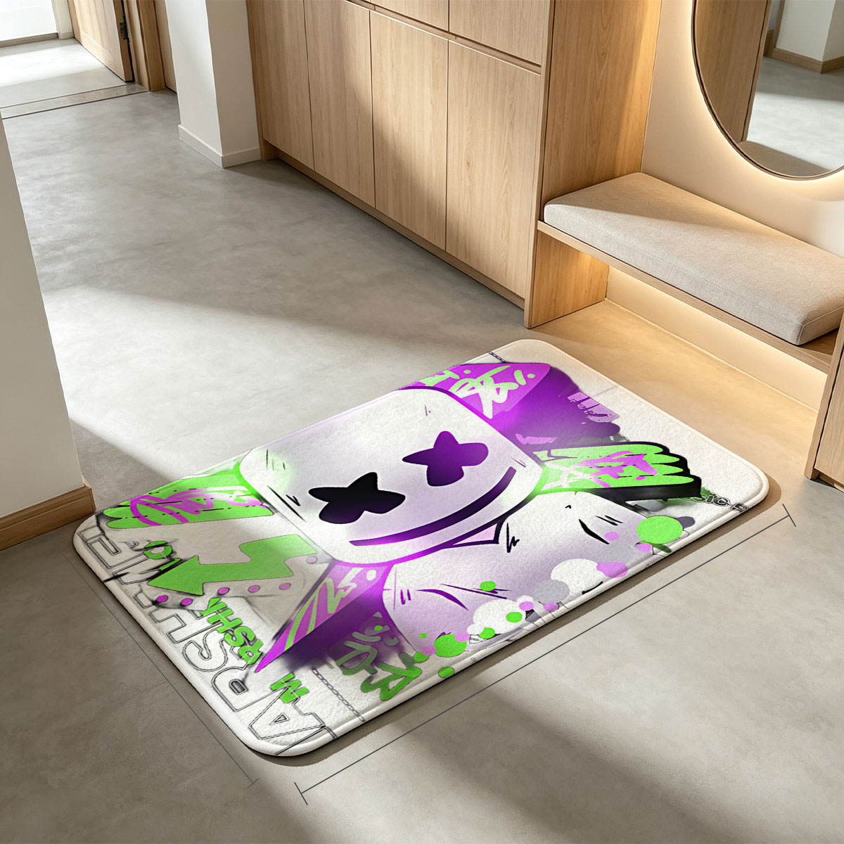 Marshmello Music Party 2021: DJ DSH Live Performance - Flannel floor mat