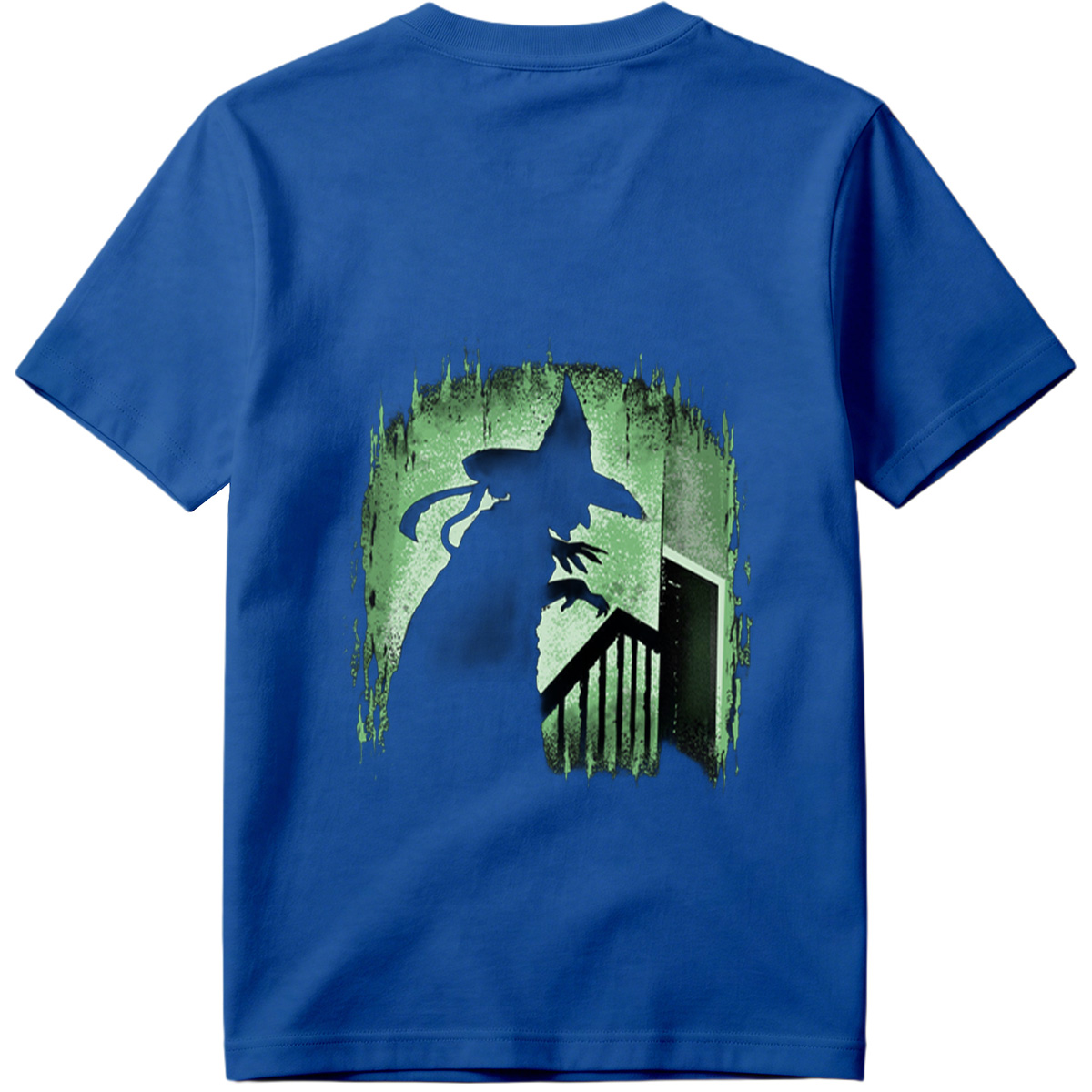 Witch Silhouette in Green Glow - Tee