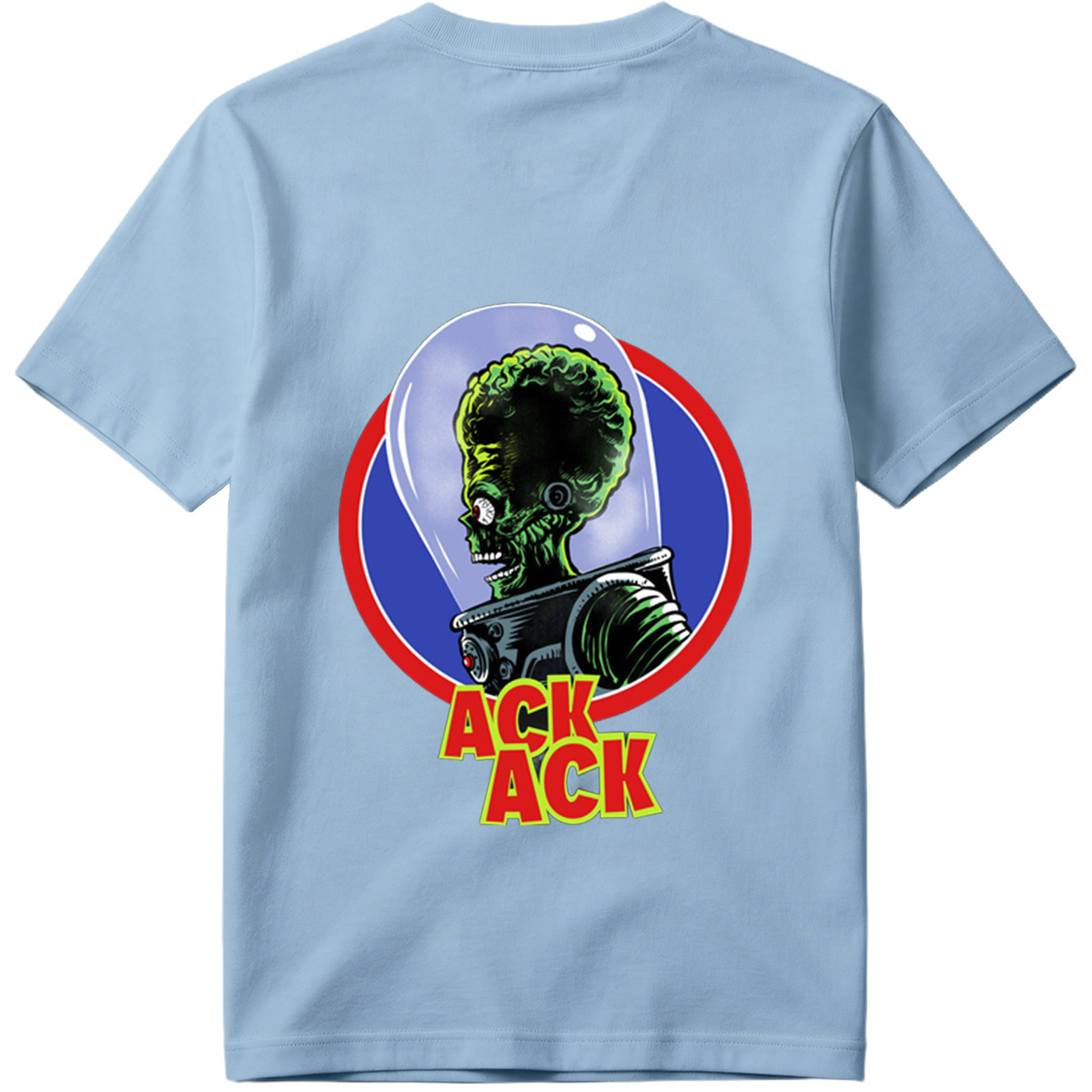 Ack Ack: Green Alien in Space Helmet - Tee