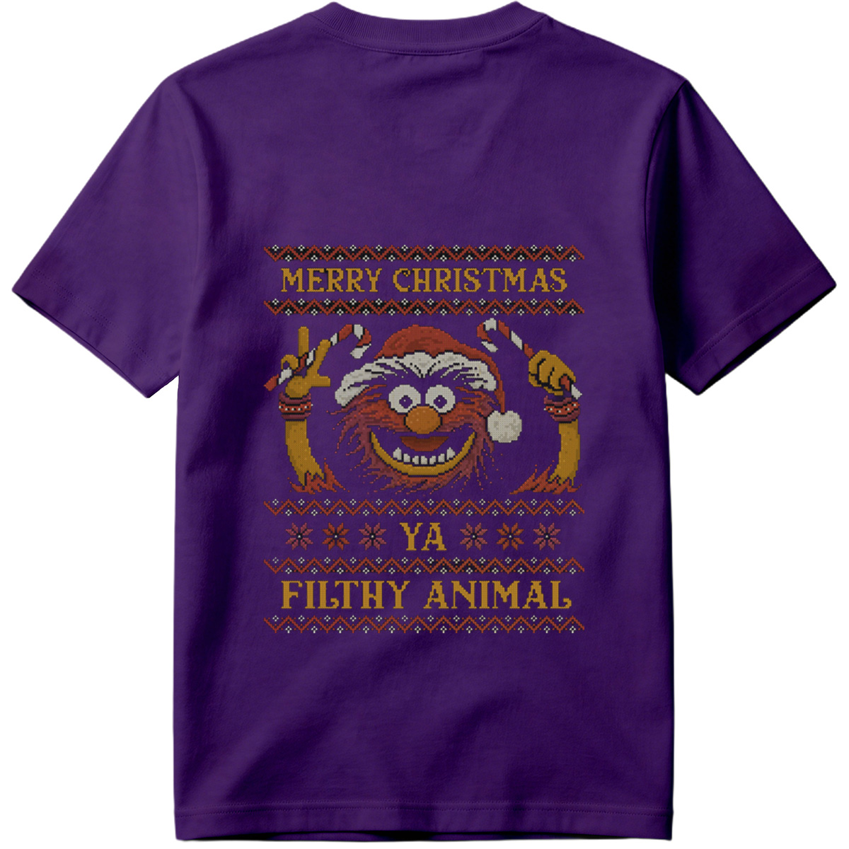 Muppets Animal Christmas Sweater Design - Tee