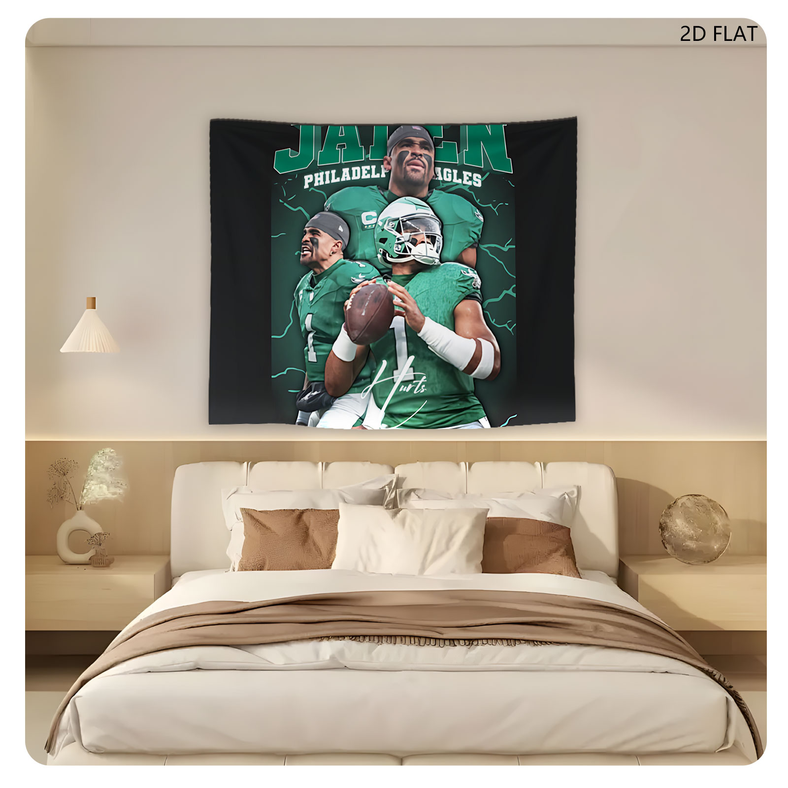 Jalen Hurts, Philadelphia Eagles Quarterback, in Action and Leadership Moments - Tapestry