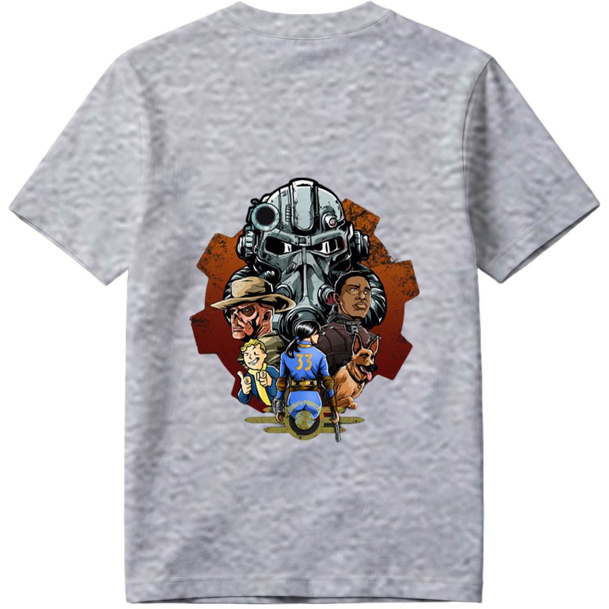 Fallout: Vault Boy, Vault Dweller, Dogmeat, and Brotherhood of Steel - Tee