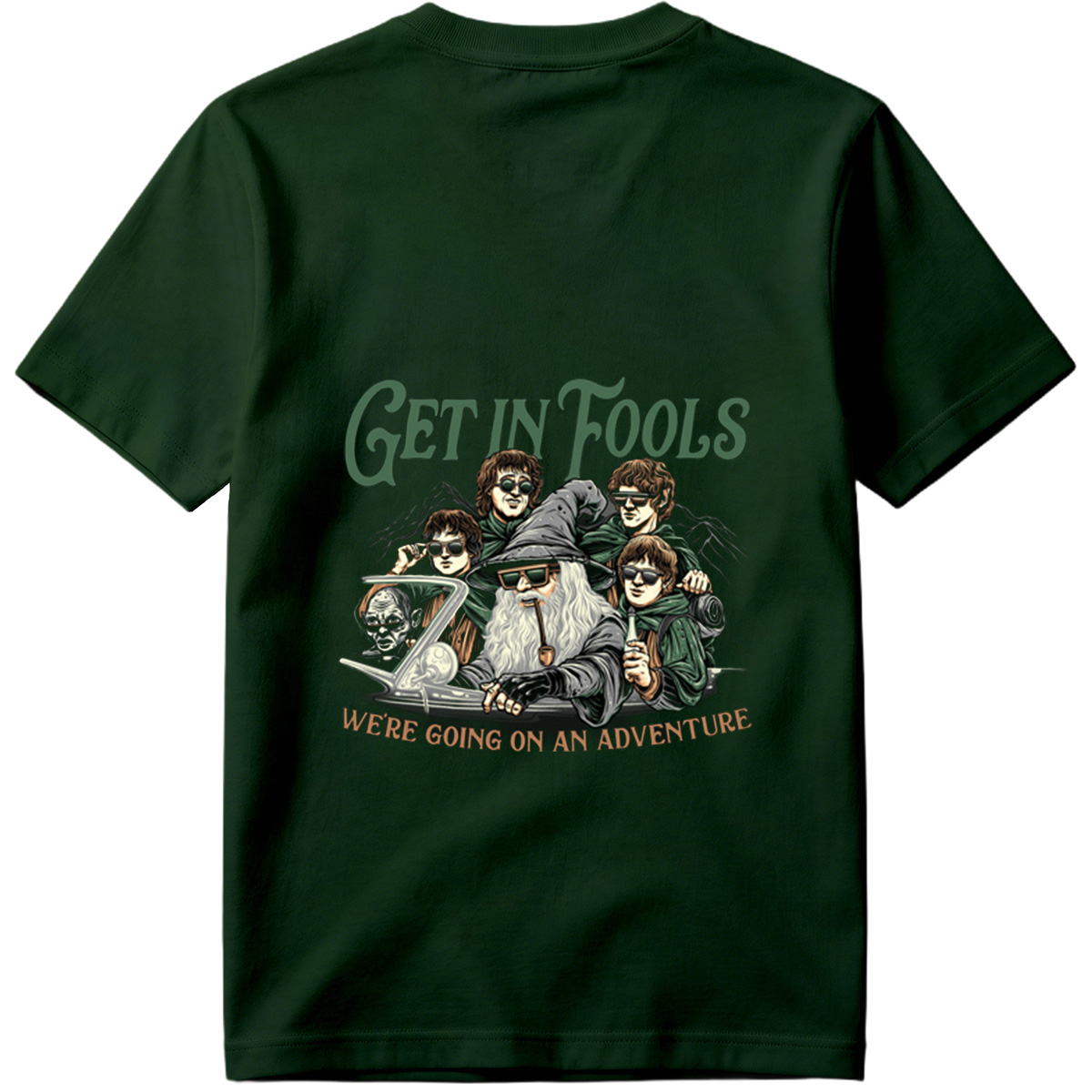 The Lord of the Rings: Frodo, Sam, Merry, Pippin, and Gandalf with a Modern Twist - Tee