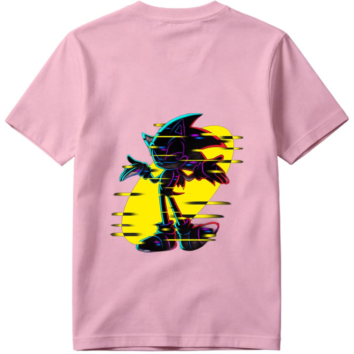 Sonic the Hedgehog: Neon Glitch Art - Tee