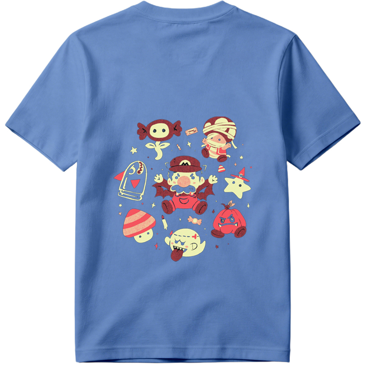 Super Mario Characters in Halloween Costumes - Tee