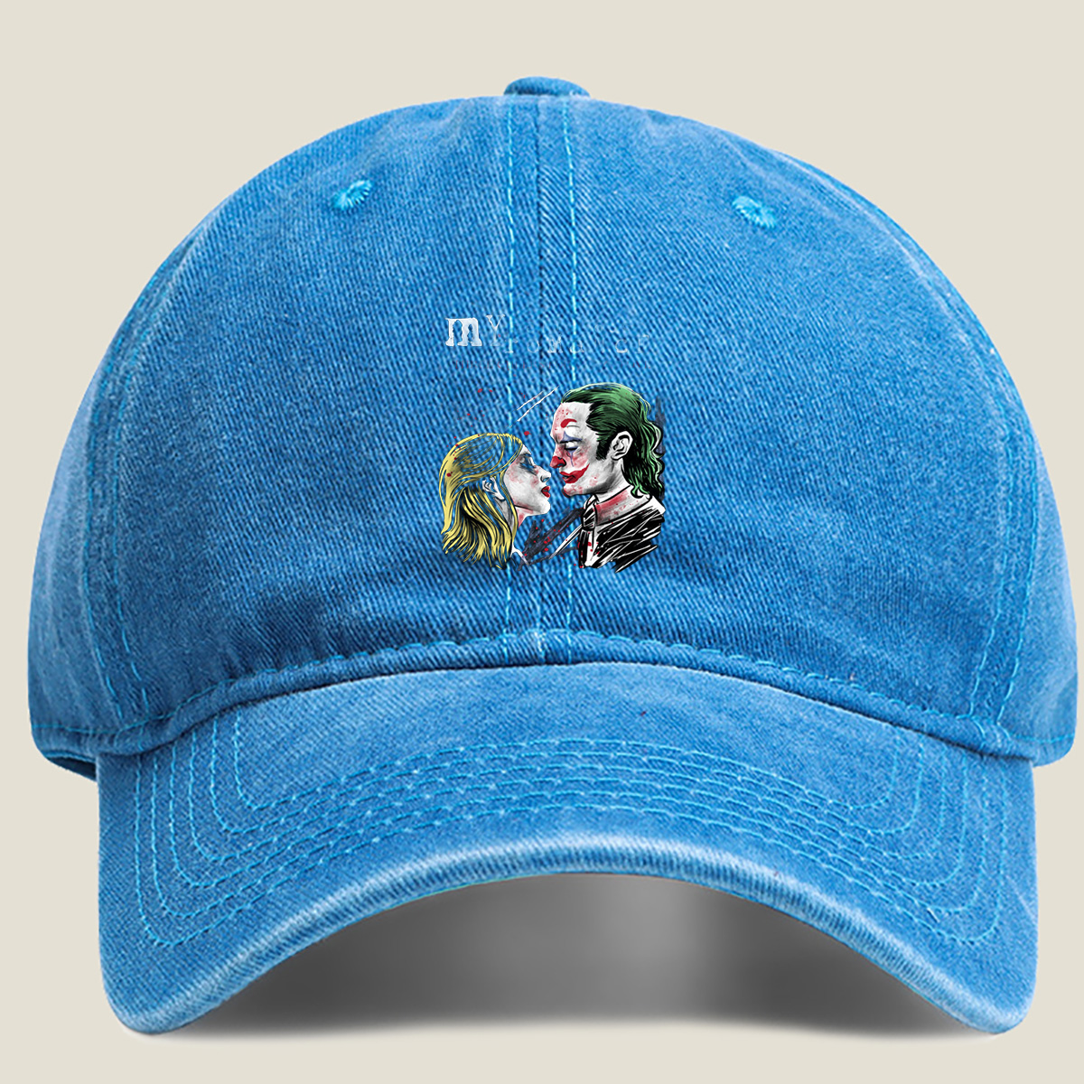My Delirious Romance: Joker and Harley Quinn - Washed Denim - Baseball Cap