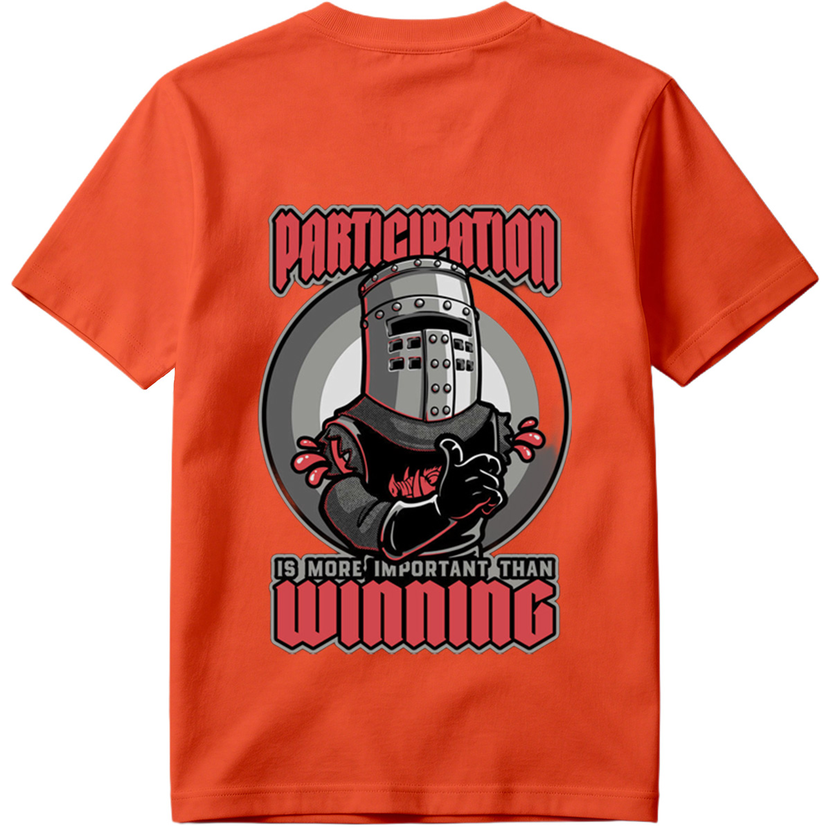 Participation is More Important Than Winning - Knight Mascot Design - Tee