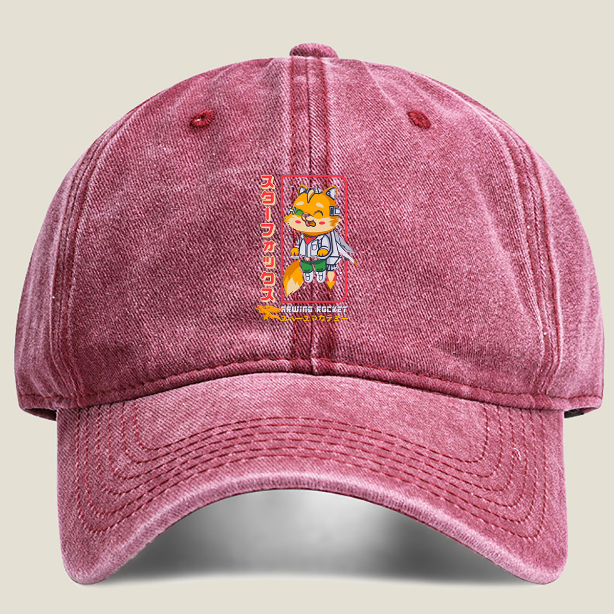 Star Fox: Arwing Rocket Academy - Washed Denim - Baseball Cap