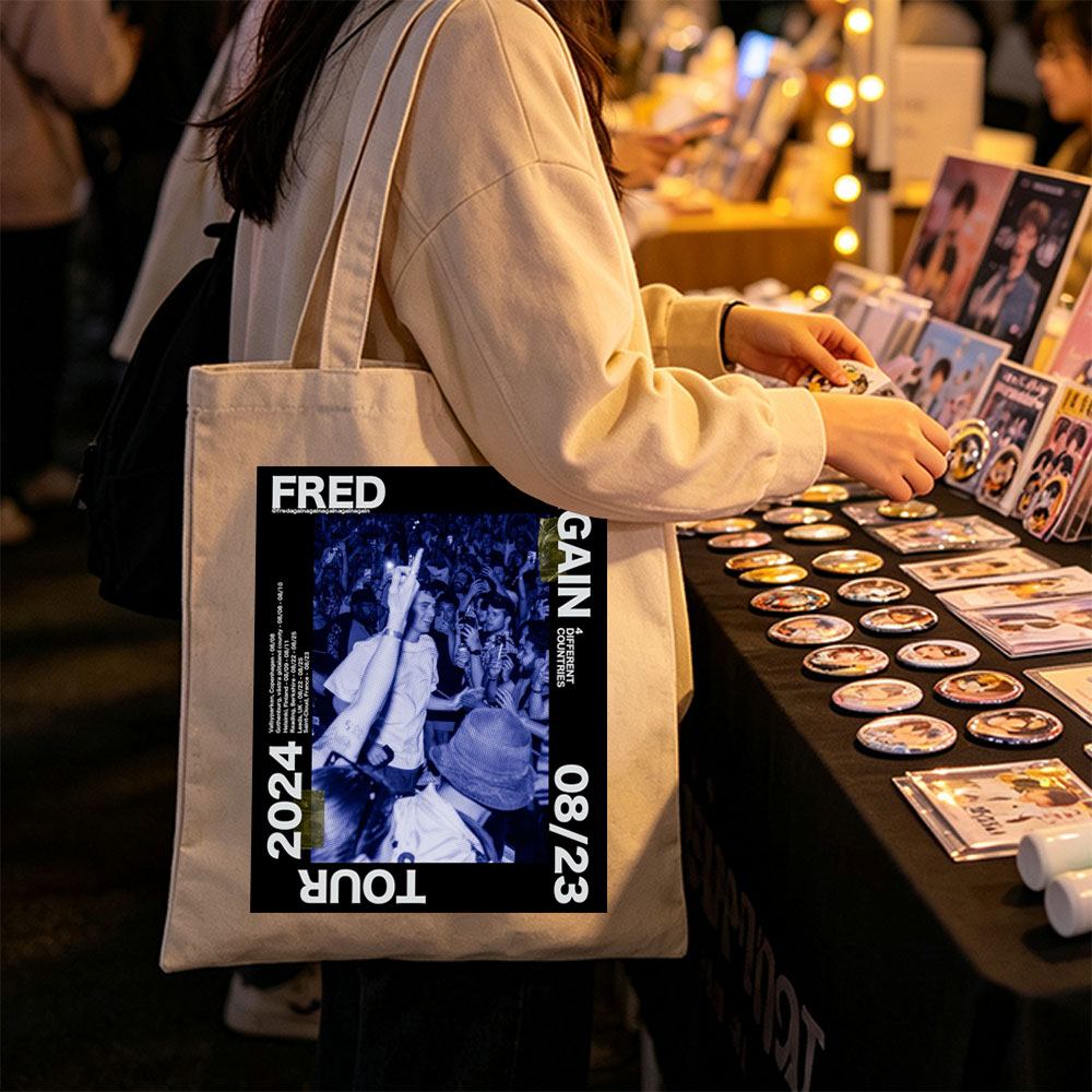 FRED AGAIN TOUR 2024 Live Concert Crowd Energy at Festival Event - Canvas tote bags