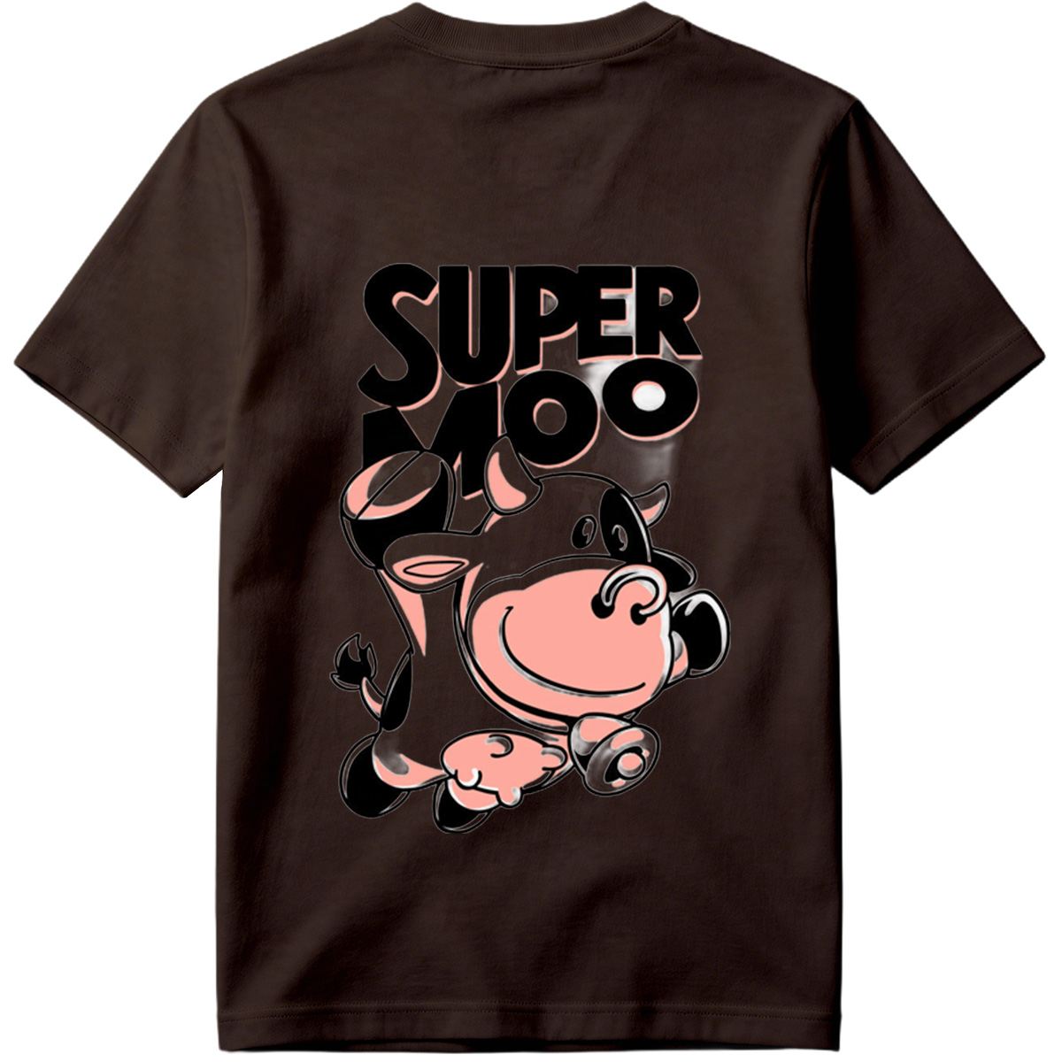Super Moo Cow Character Design - Tee