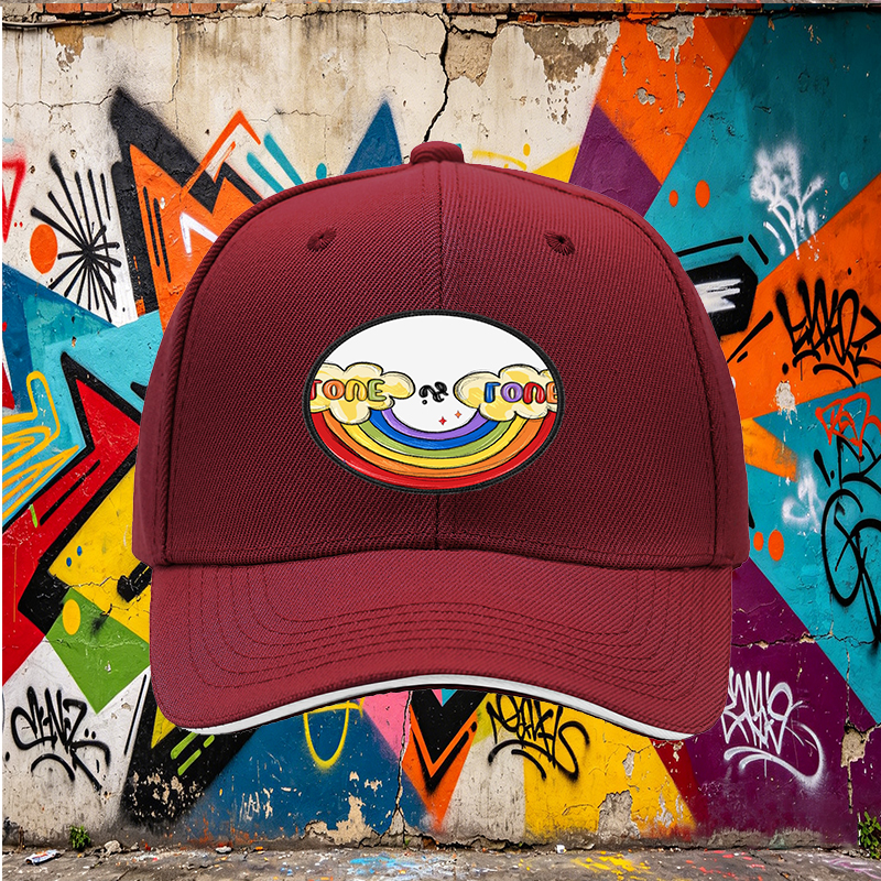 Unisex Classic Sandwich Hat with Rainbow Love is Love Patch Design | Lightweight Sun Protection Cap for Outdoor Activities, Beach, and Pride Events | Perfect for Adults Seeking Inclusive Fashion and Comfortable Wear