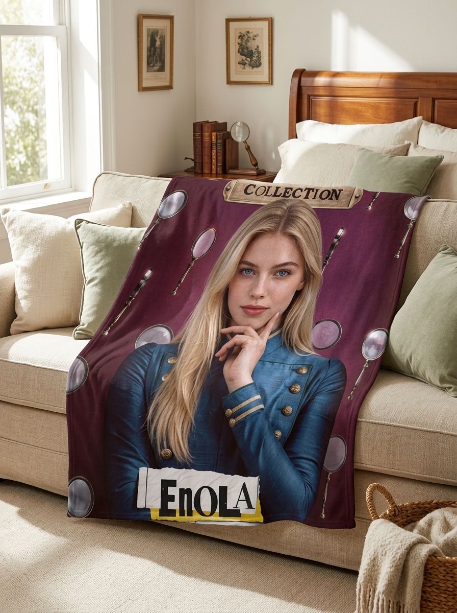 Custom Face Photo Blanket, Personalized Soft Flannel Portrait Throw, Lightweight Cozy Warm Bed Sofa Cover, Unique Gift