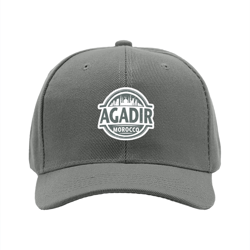 1pc New Baseball Cap Agadir Morocco City Print Adjustable Unisex Hat for Travel Outdoor Activities Adults Men Women Fashion Streetwear Sun Protection Casual Wear