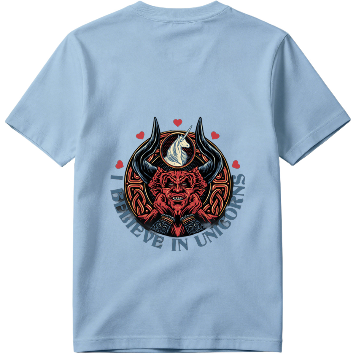 I Believe in Unicorns - Devil and Unicorn Design - Tee