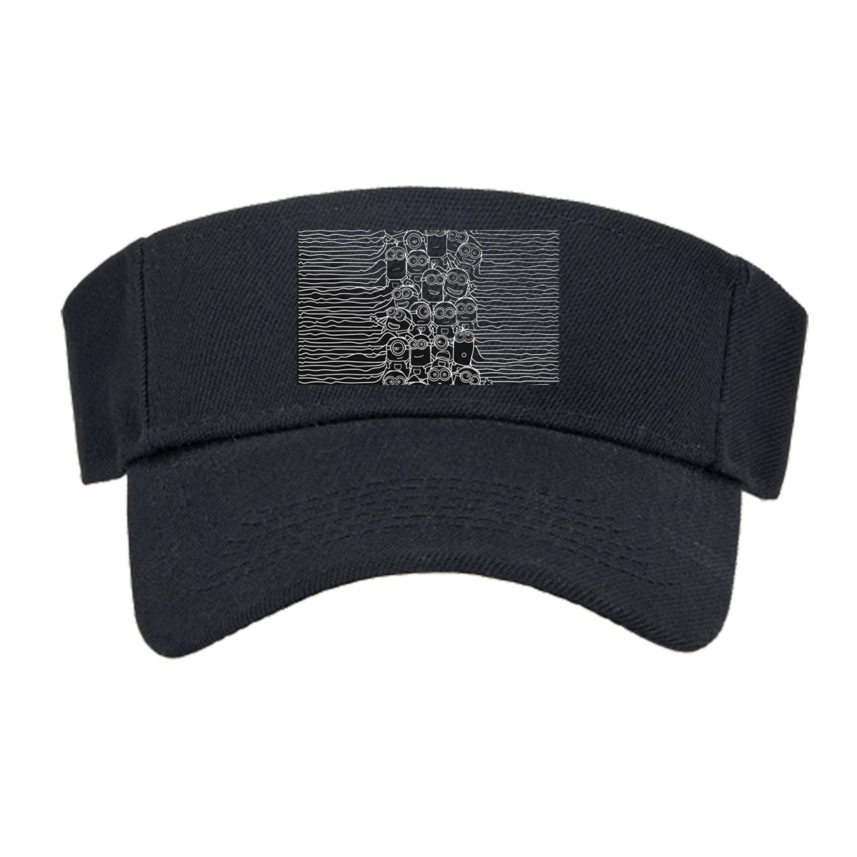 Minions Stack in Black and White Art -  Visor cap