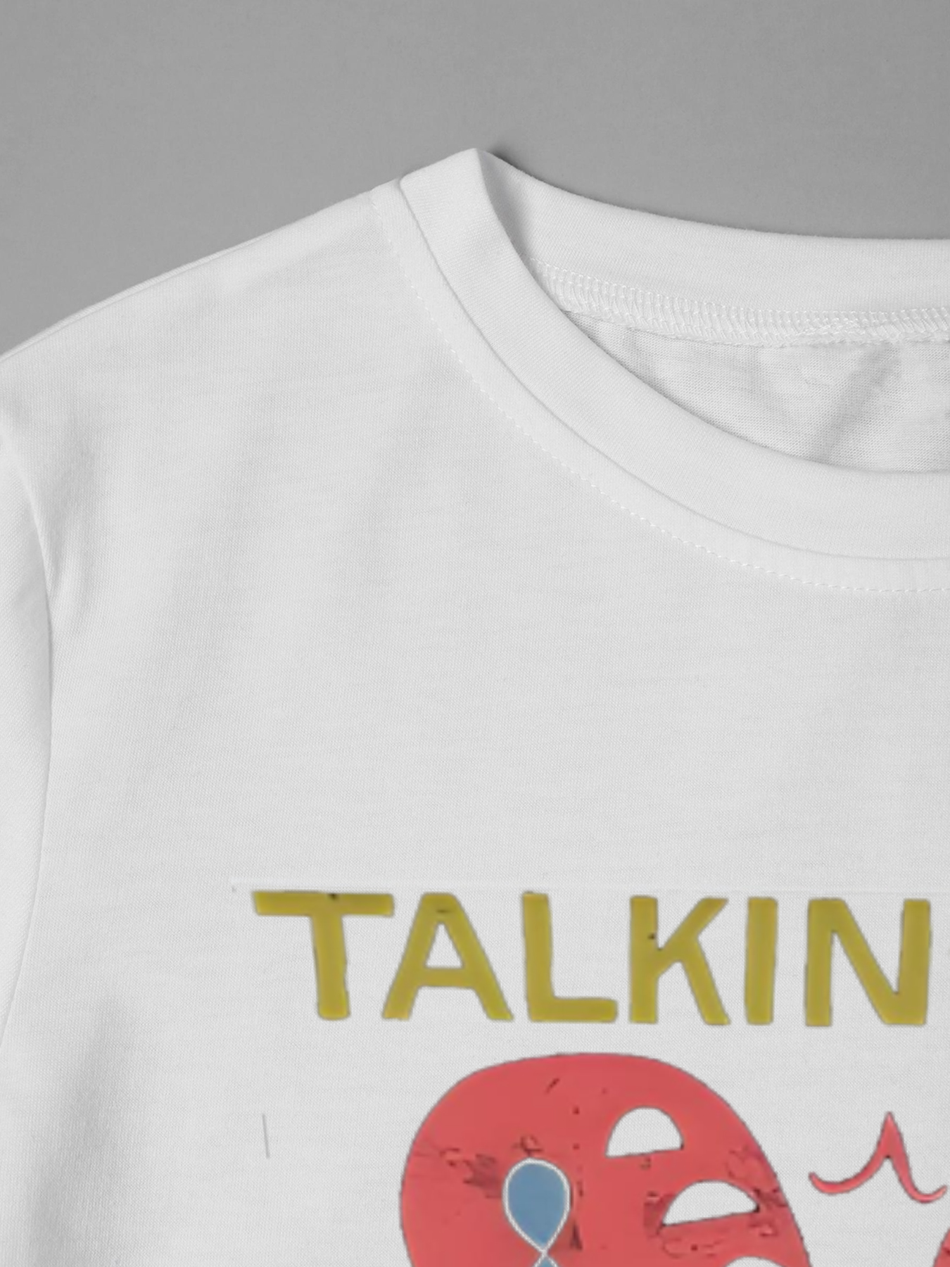Men's Talking Heads Stop Making Sense Printed T-Shirt Abstract Art Design Casual Round Neck Lightweight Breathable Summer Short Sleeve Tee for Music Fans and Art Lovers
