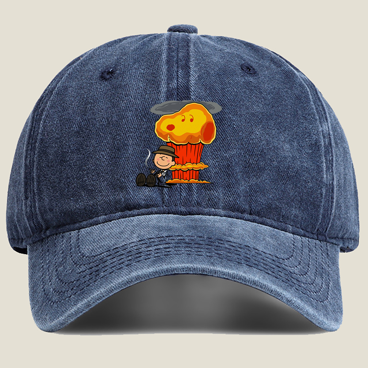 Muffin Man and the Giant Cupcake - Washed Denim - Baseball Cap