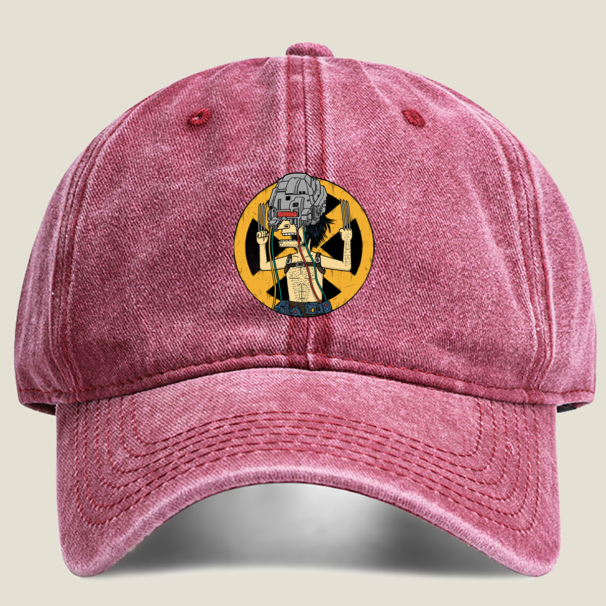 Wolverine Meets Iron Man: Cybernetic Fusion - Washed Denim - Baseball Cap