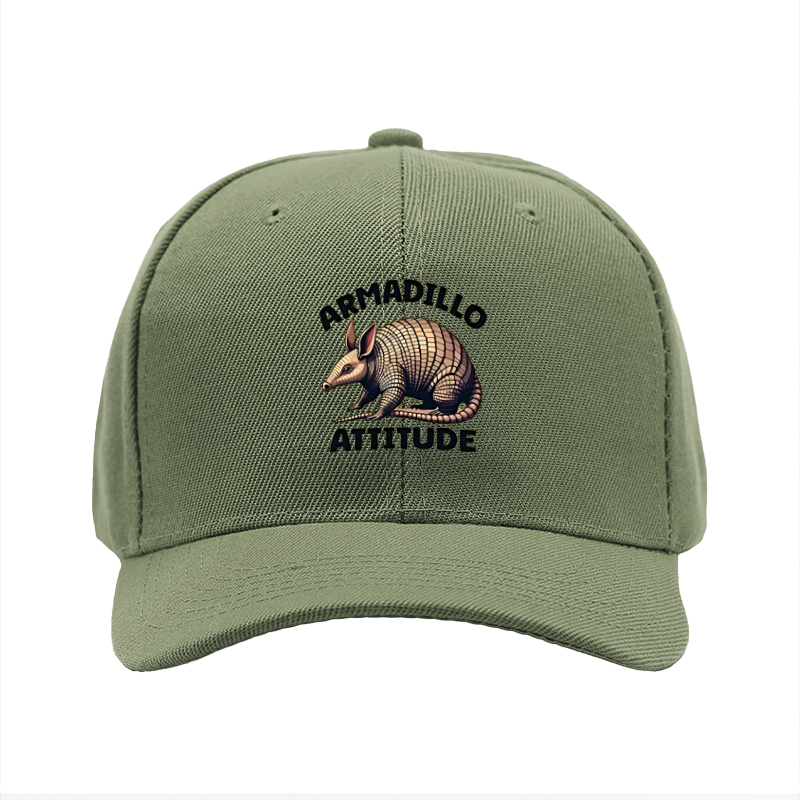 1pc New Baseball Cap Armadillo Attitude Print Unisex Adjustable Hat for Outdoor Activities and Casual Wear Adults Fashion Accessory