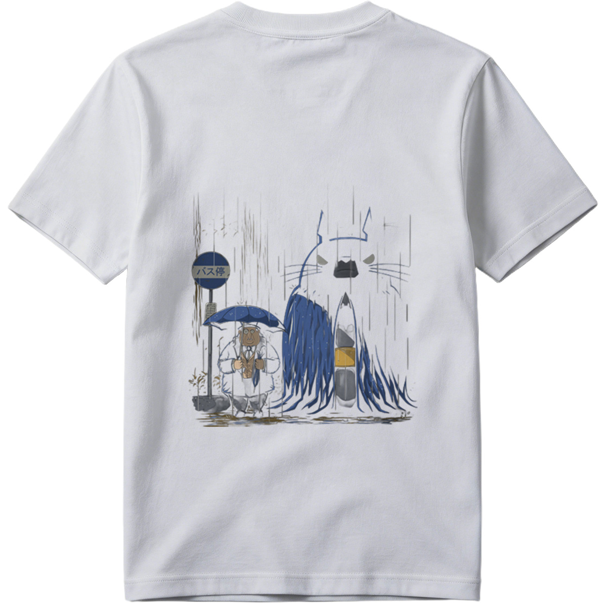 Batman and Alfred at the Bus Stop - Tee