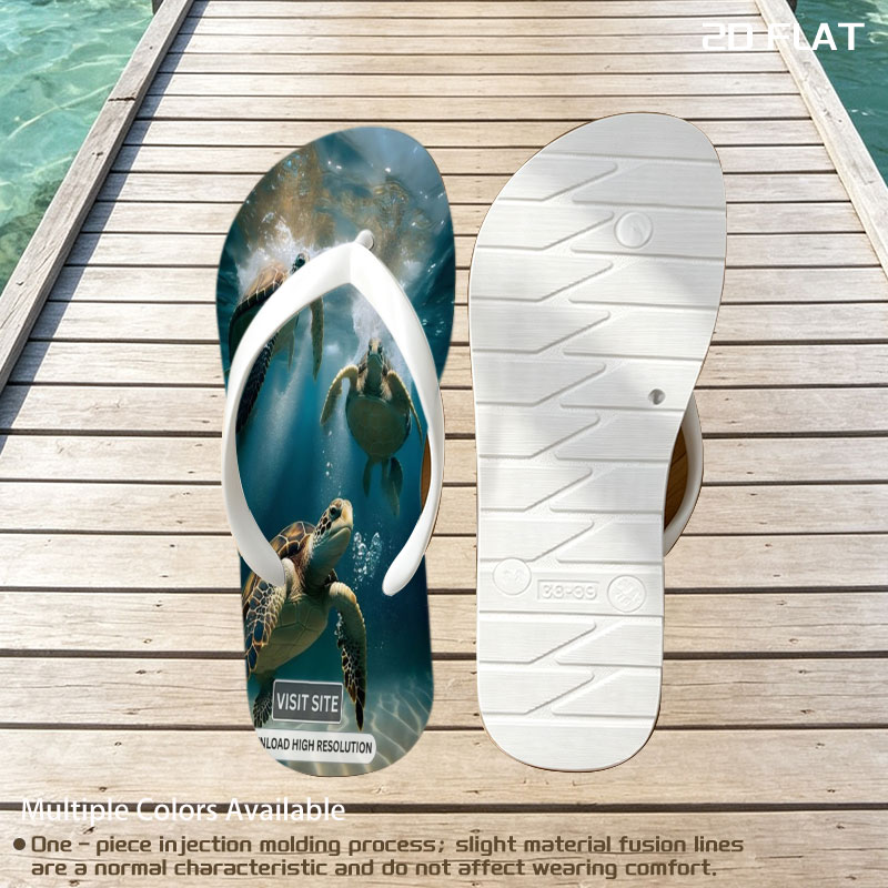 Three sea turtles swimming gracefully underwater in clear blue ocean. -  flip-flops