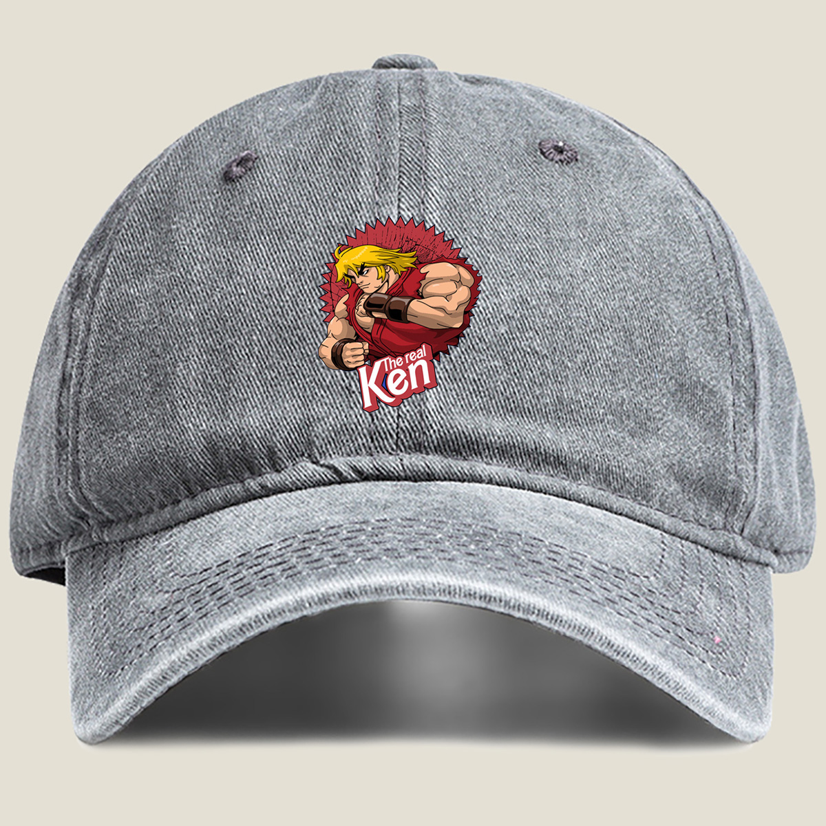 Street Fighter - The Real Ken - Washed Denim - Baseball Cap
