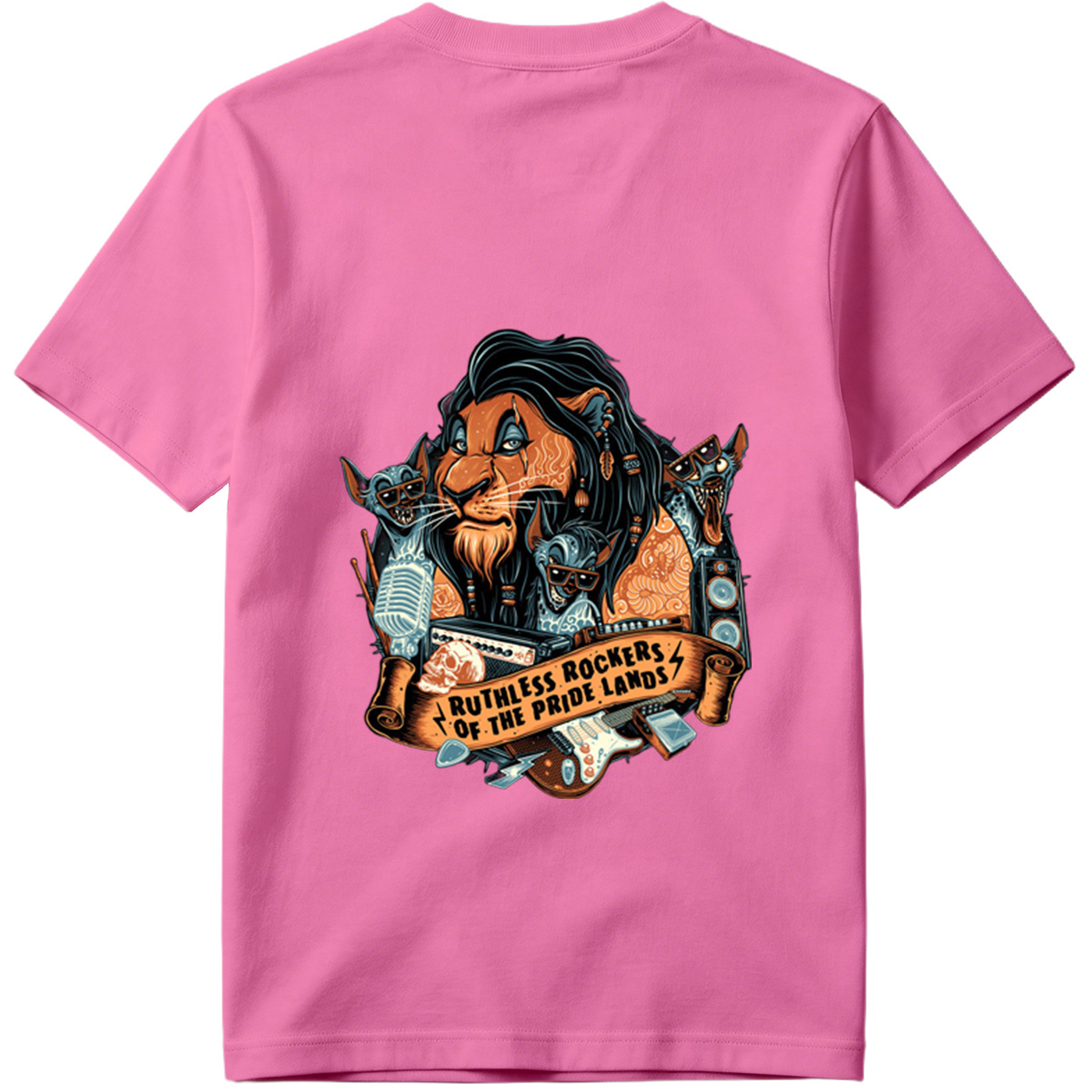 Ruthless Rockers of the Pride Lands: Lion, Hyena, and Meerkat Band - Tee