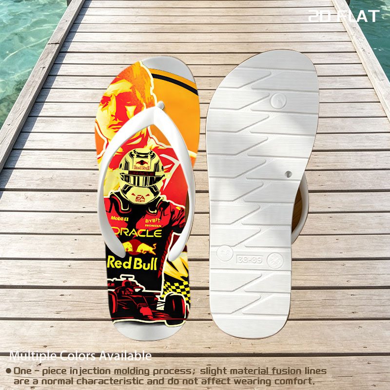 Max Verstappen Red Bull Racing Formula 1 Champion -  flip-flops