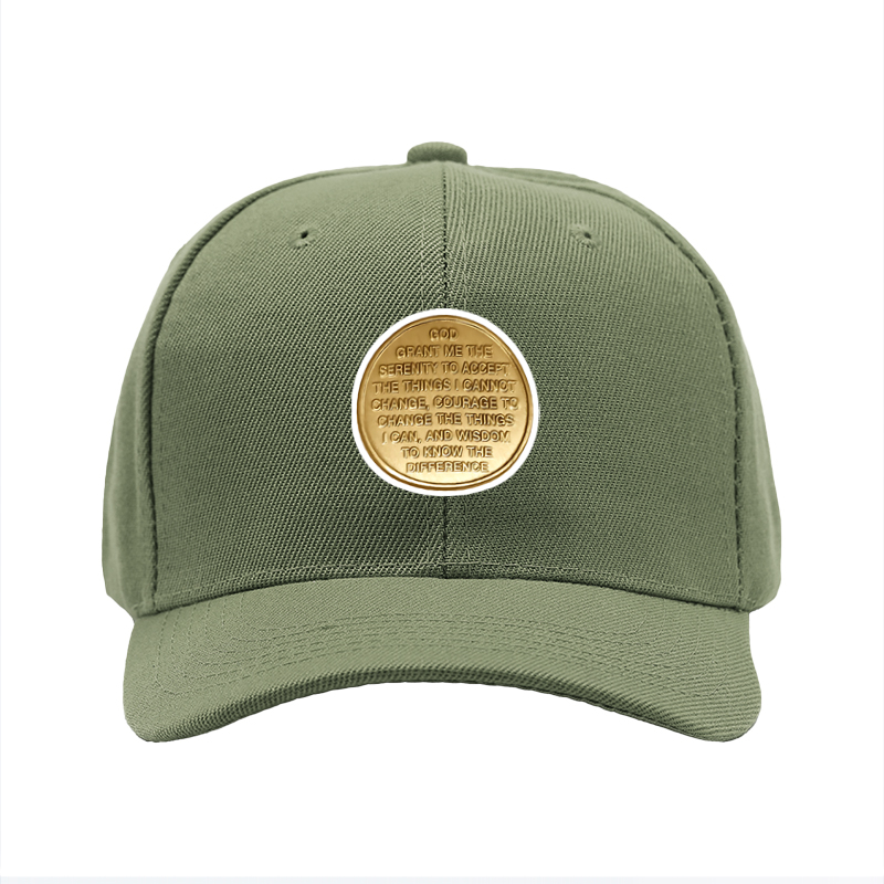 1pc New Baseball Cap with Serenity Prayer Text Print Unisex Adjustable Hat for Outdoor Activities and Daily Wear Suitable for Adults Seeking Inspiration and Calm Mindset