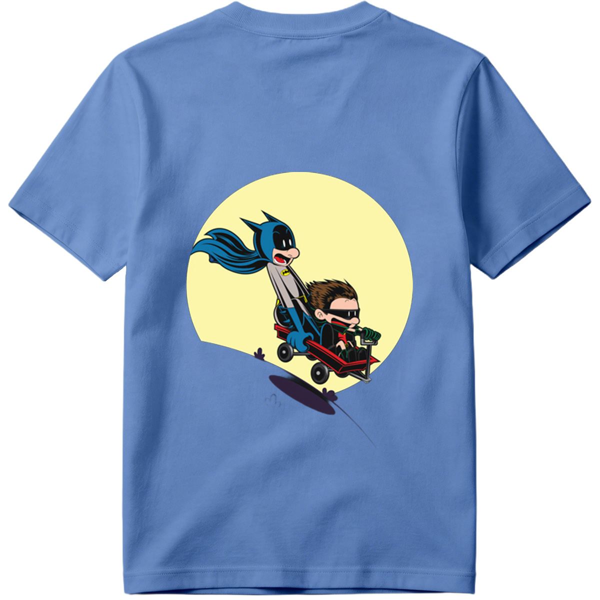 Batman and Robin in a Red Wagon - Tee