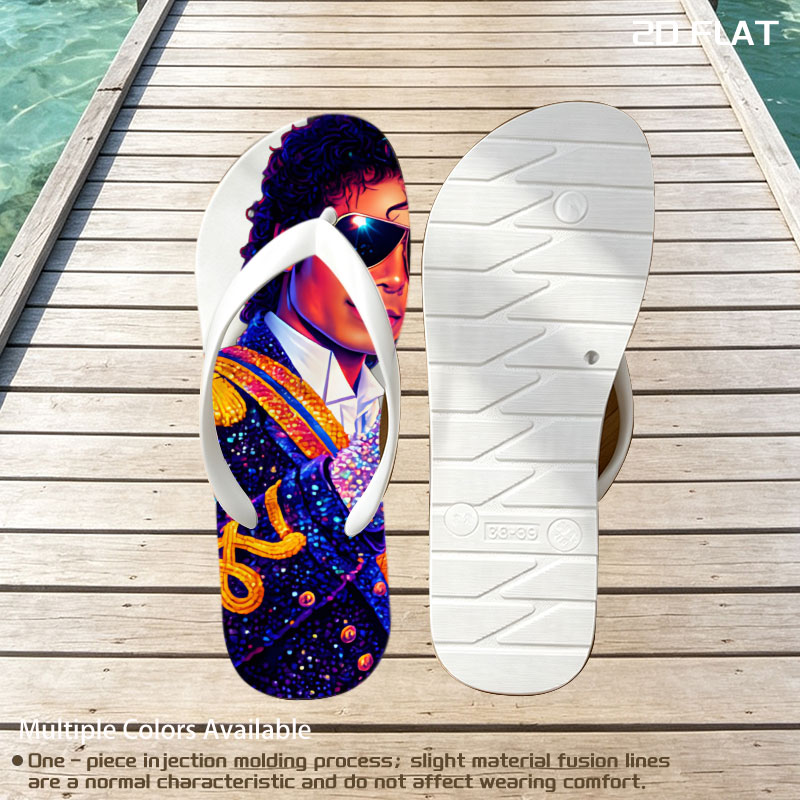 Michael Jackson in Iconic Military Jacket and Sparkling Glove -  flip-flops