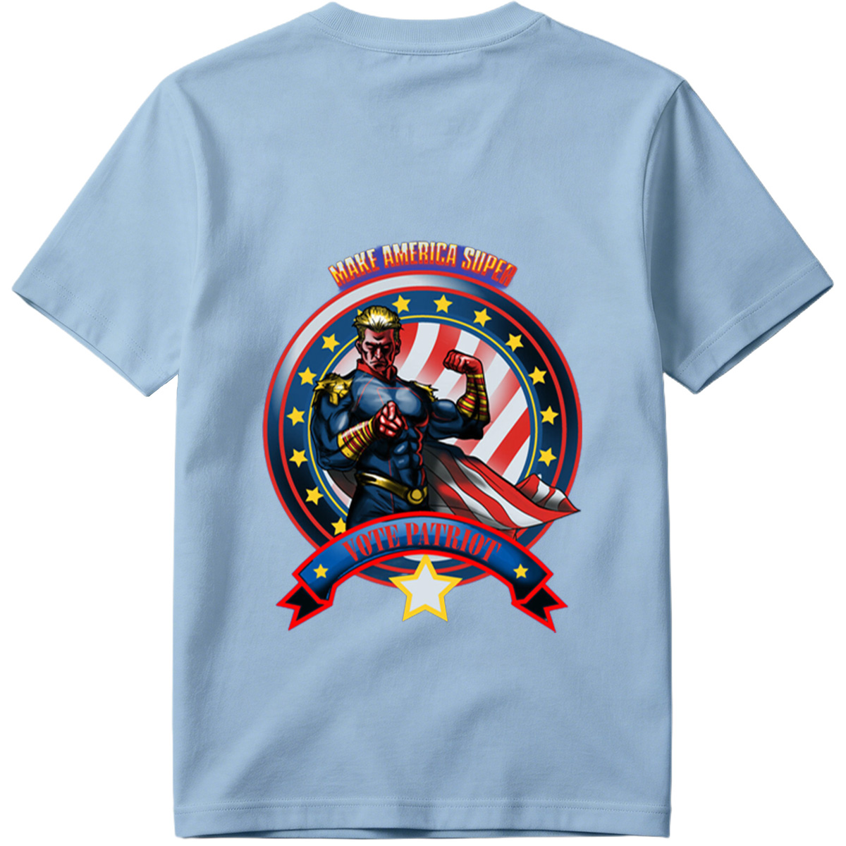 Make America Super: Vote Patriot - Captain America Inspired Hero - Tee