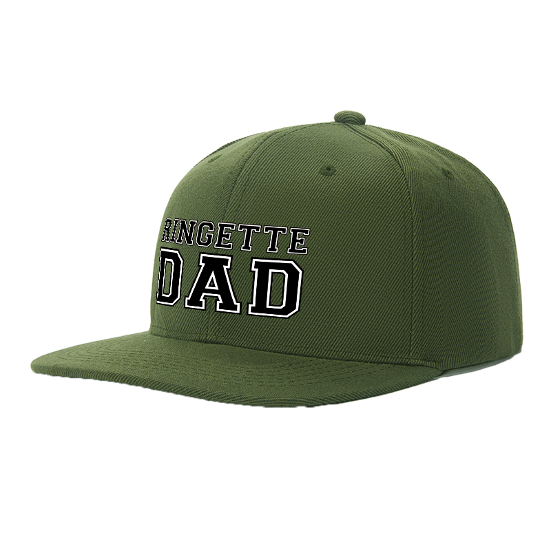 Flat Brim Baseball Cap Ringette Dad Logo Streetwear Underground Skate Style for Basketball Court Skate Park Urban Lifestyle Skaters Rap Artists Streetwear Enthusiasts