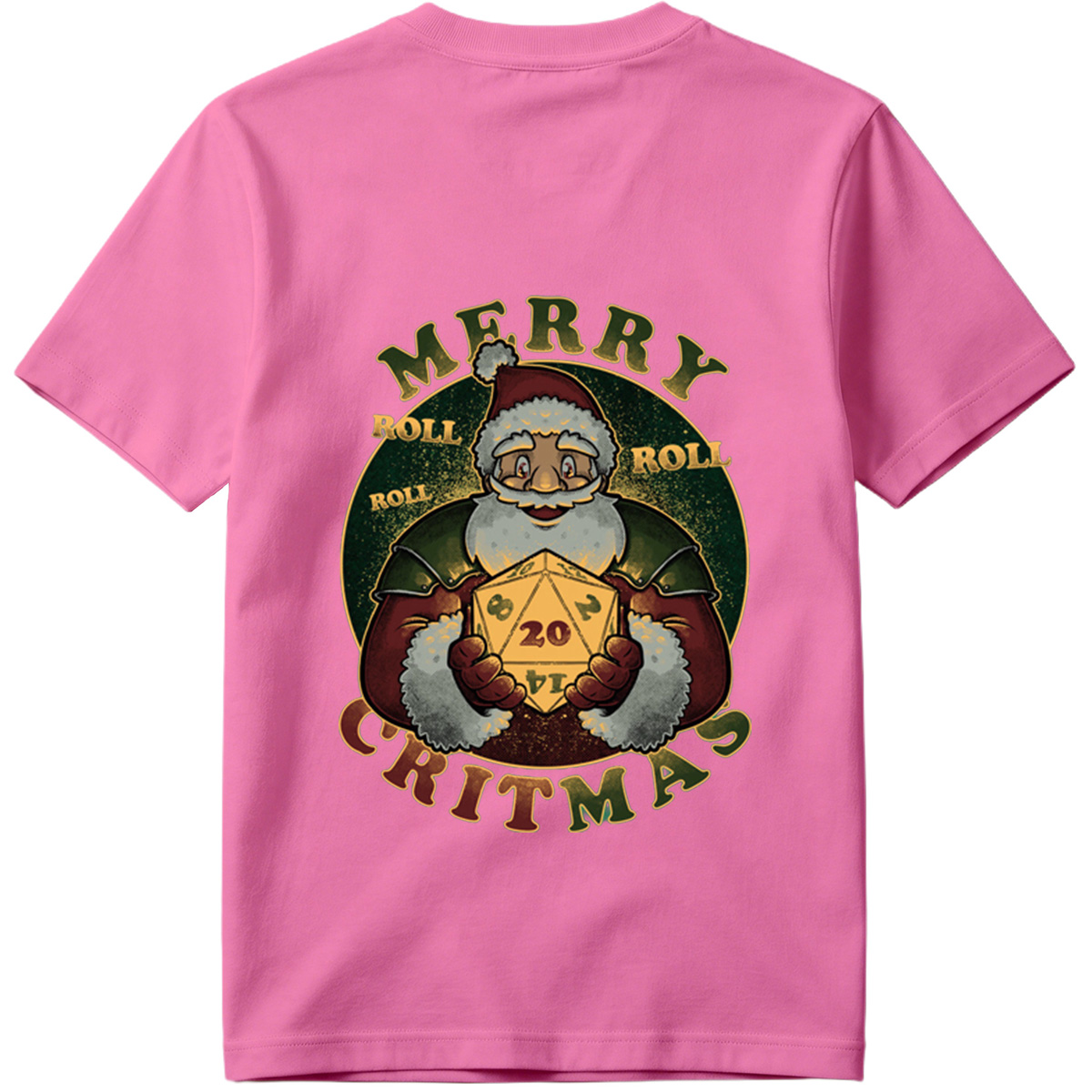 Merry Rollmas: Santa with D20 - Tee