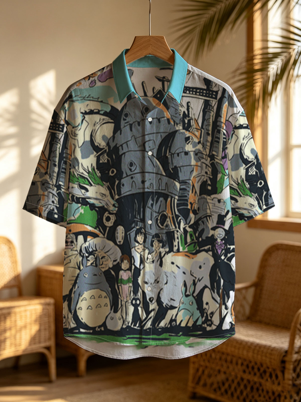 Studio Ghibli Characters and the Moving Castle Ensemble -  Shirt