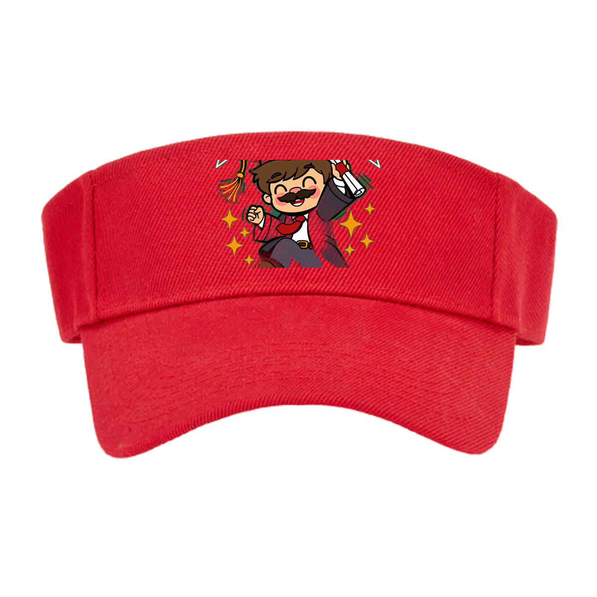 Plumber Academy Graduate Celebrates with Diploma -  Visor cap